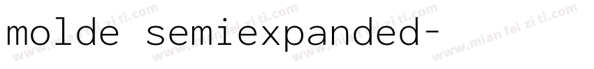 molde semiexpanded字体转换